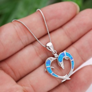 Pendentif argent et opale...